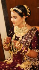 bridal hairstyle in udaipur